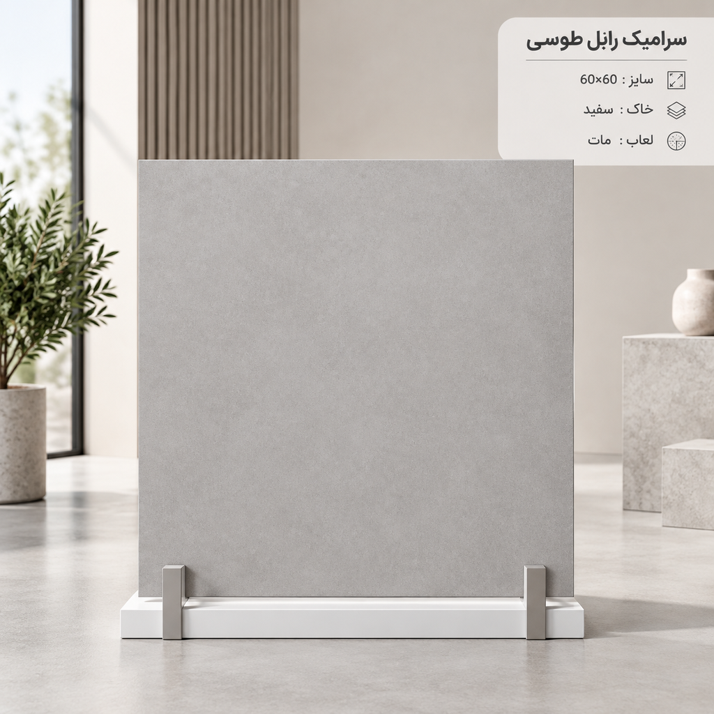 سرامیک رابل طوسی روشن مات ۶۰ در ۶۰