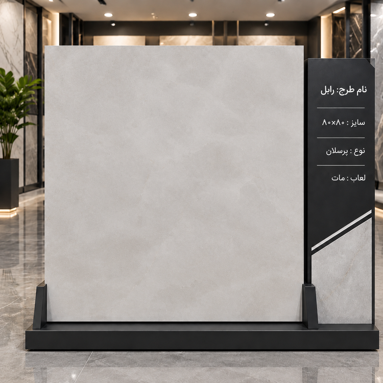 سرامیک رابل طوسی مات ۸۰ در ۸۰ پرسلان مات پاسارگاد