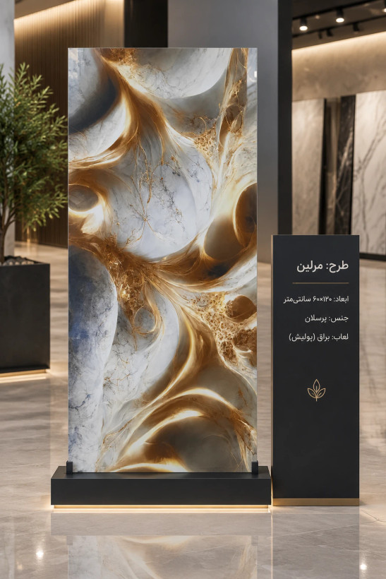 سرامیک طرح مرلین ۶۰ در ۱۲۰ پرسلان نانو پولیش ونوس