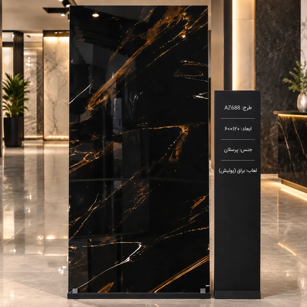 سرامیک طرح AZ688  ط ۶۰ در ۱۲۰ پرسلان نانو پولیش