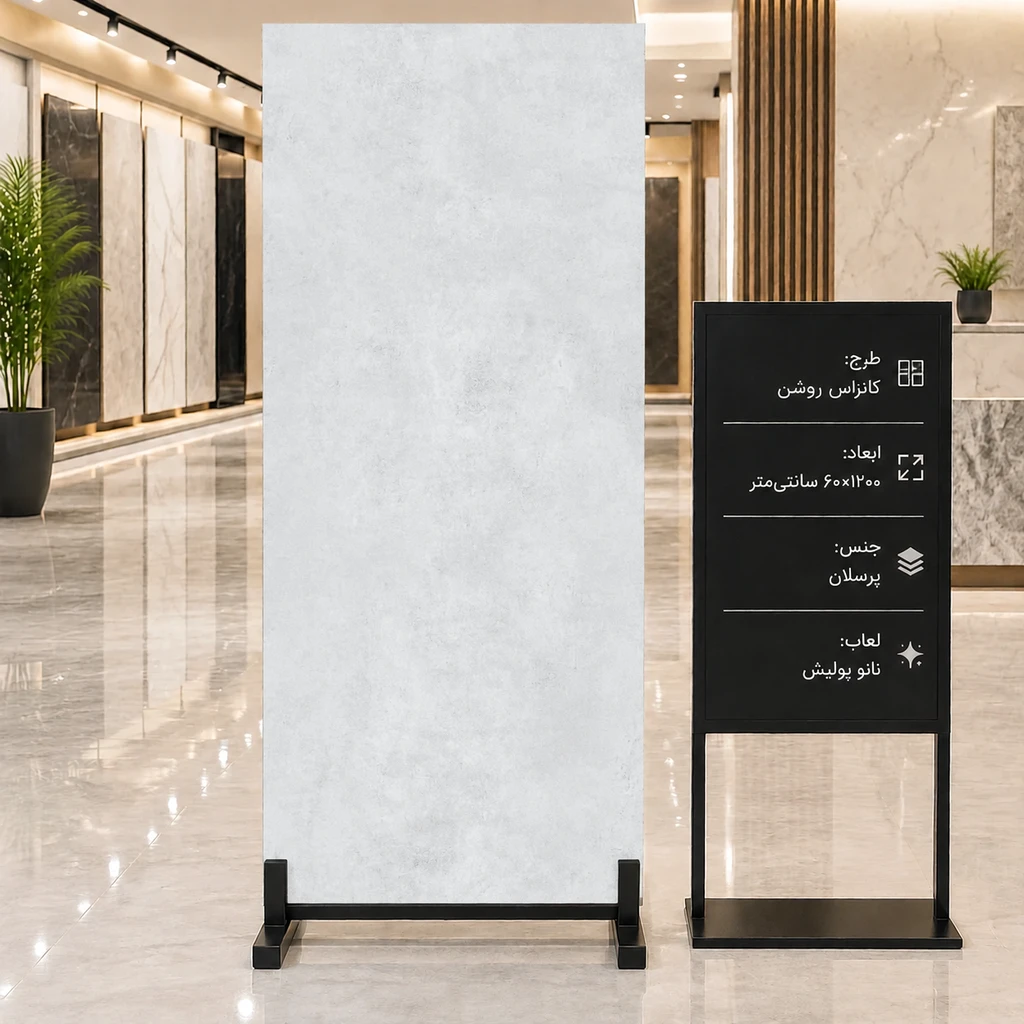 سرامیک طرح کانزاس طوسی۶۰ در ۱۲۰ پرسلان نانو پولیش